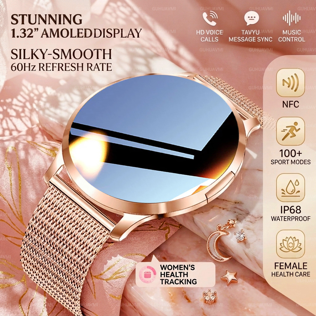 Smartwatch Stylish Watches For Women - Nuovo Smartwatch NFC Elegante per Donne
