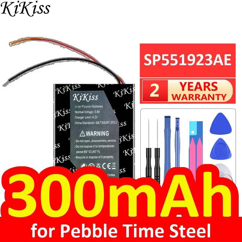 Smartwatch Pebble Watches - SP551923AE Batteria per orologio intelligente 300Mah