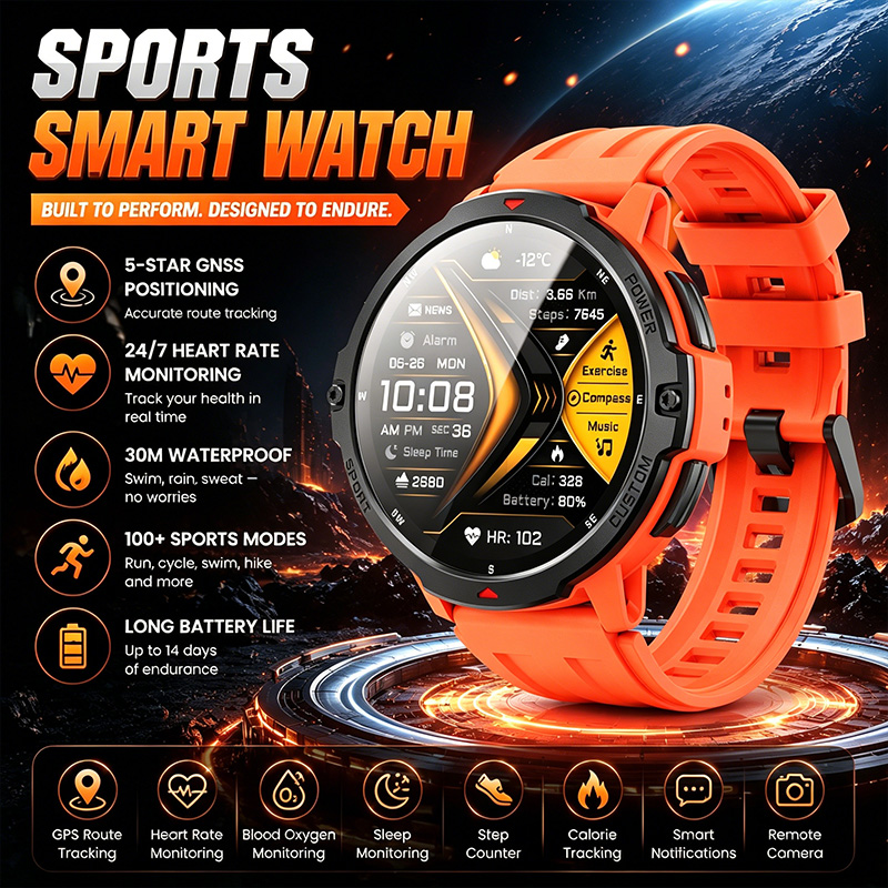 Timex Watches Smartwatch - Nuovo Smartwatch Sportivo Professionale con Giroscopio