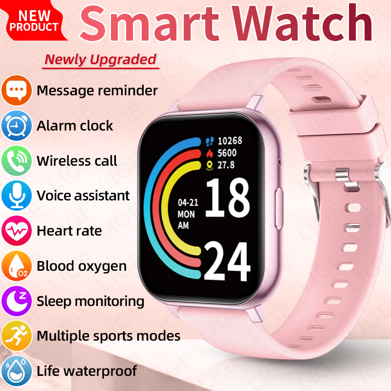 Smartwatch Watches Birthday Gift For Men - LIGE Smartwatch Uomo Donna Orologio da