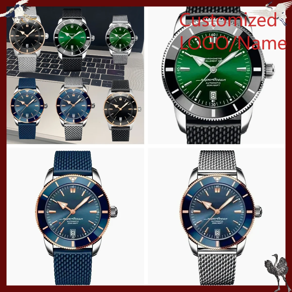 Replacement Watch Bracelet - Orologio Meccanico Automatico Sportivo Personalizzato A1212