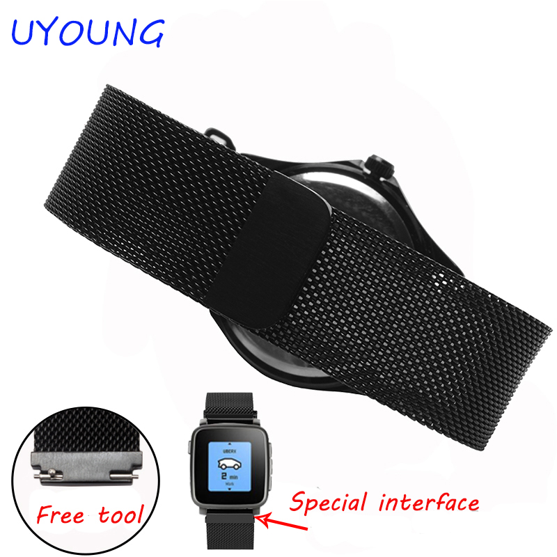 Cinturino ad anello Milanese d - Smartwatch Pebble Watches recensione e prezzo