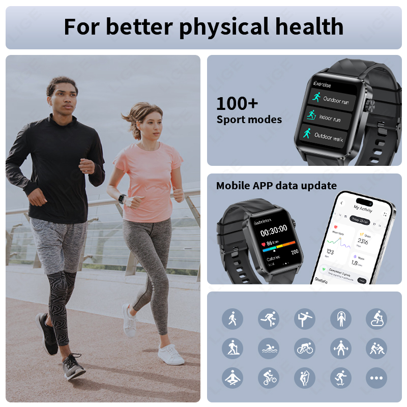 LIGE Nuovo Smartwatch con Chia - Smartwatch Iphone Watches For Women recensione e prezzo