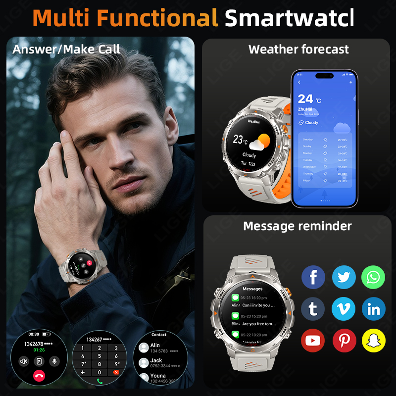 LIGE Robusto GPS Track Astuto  - Watch Smartwatch recensione e prezzo