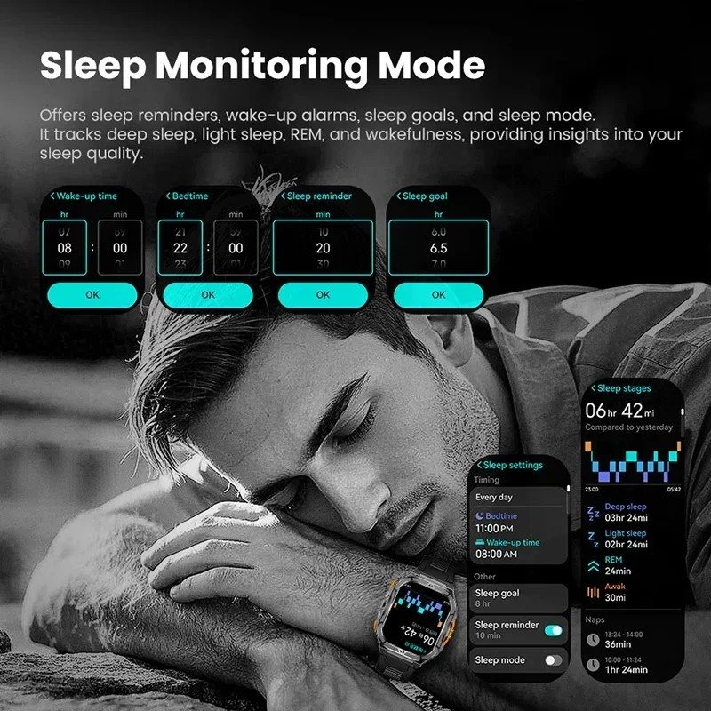 Smartwatch AMOLED di Lusso con - Smartwatch Military Watches For Men recensione e prezzo