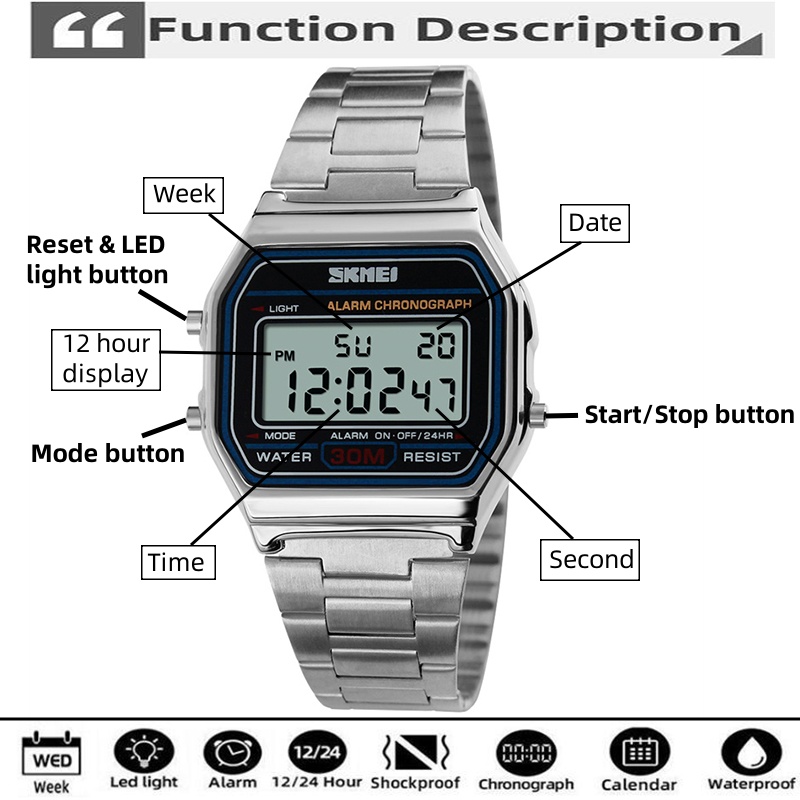 Skmei Bracciale digitale unise - Replacement Watch Bracelet recensione e prezzo